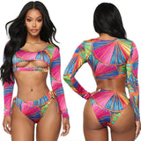 Maillot de bain africain taille haute