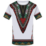 T-Shirt Africain Extensible Blanc